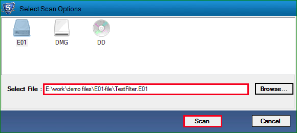 choose Scan option