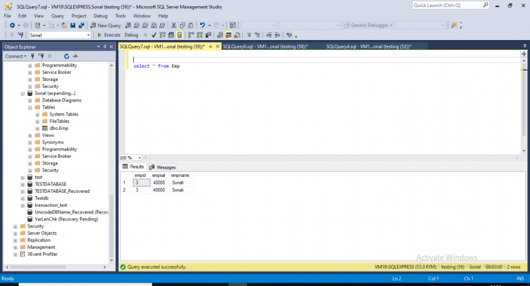 view table in sql server management studio