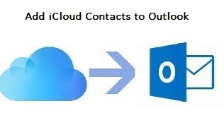 add icloud contacts to outlook