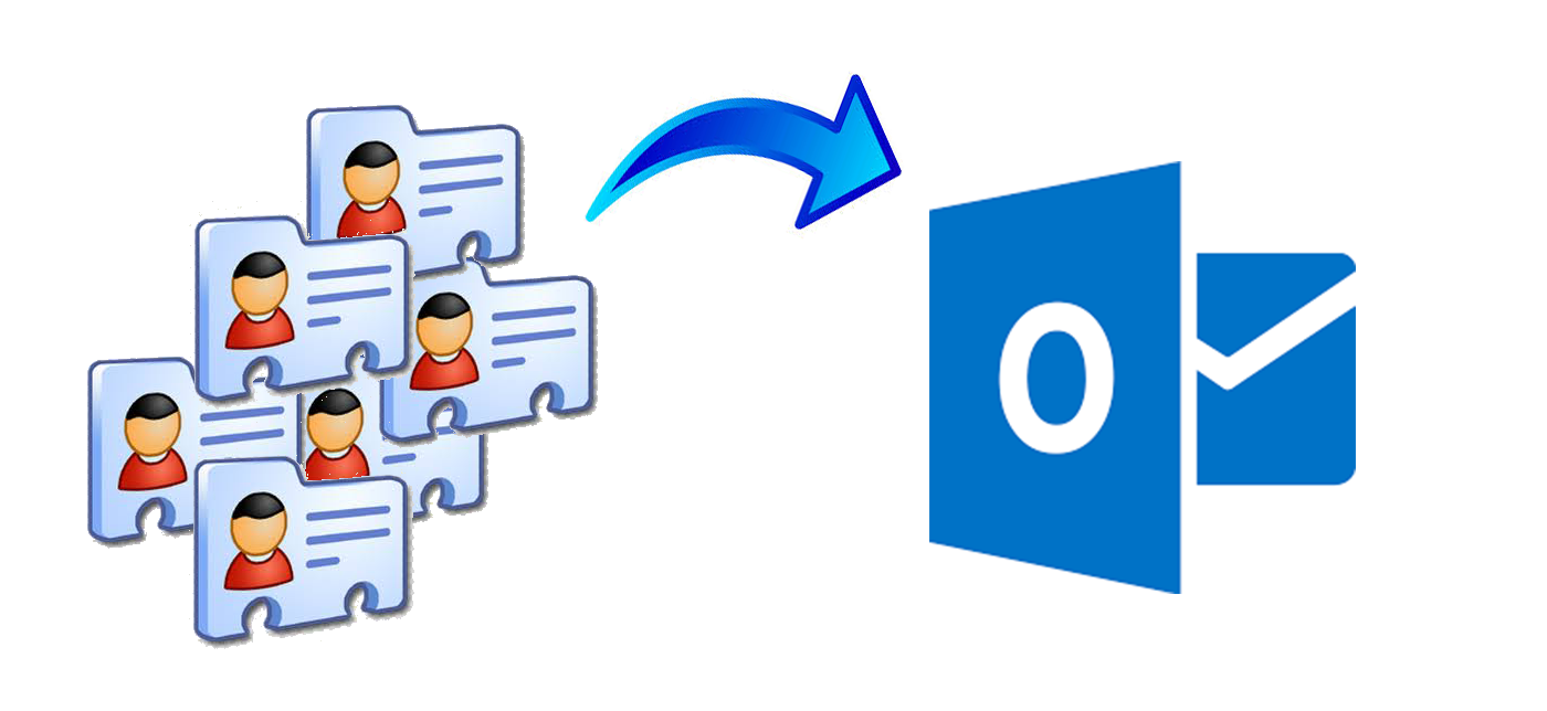 import multiple vcf to outlook