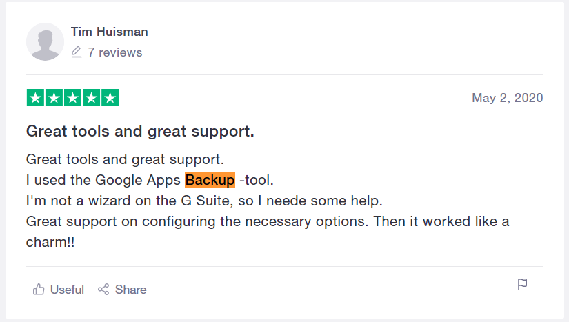 review of the g suite backup