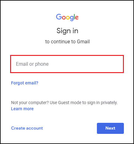 Open Gmail