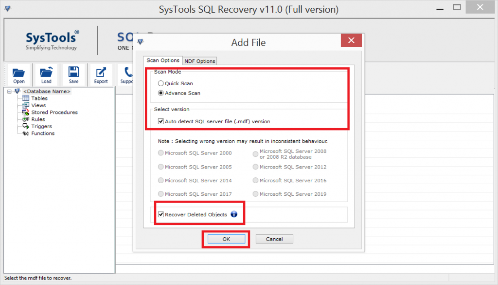 Tips to Restore Database MDF  File  Without LDF