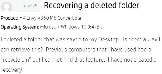 How to retrieve deleted files on HP Laptop
